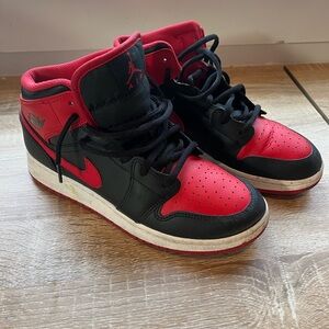 Air Jordan Black and Red Sneakers
